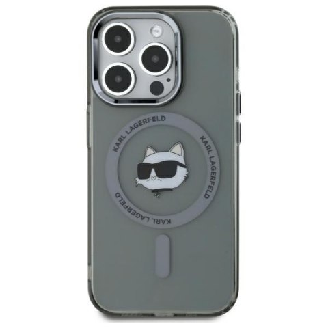 Karl Lagerfeld nakładka HC MagSafe IML Metal Choupette Head do iPhone 15 Pro Max 6,7" czarna Karl Lagerfeld nakładka HC MagSafe IML Metal Choupette Head do iPhone 15 Pro Max 6,7" czarna