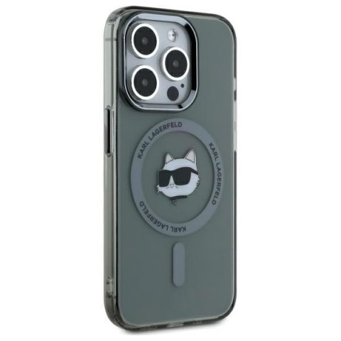Karl Lagerfeld nakładka HC MagSafe IML Metal Choupette Head do iPhone 15 Pro Max 6,7" czarna Karl Lagerfeld nakładka HC MagSafe IML Metal Choupette Head do iPhone 15 Pro Max 6,7" czarna