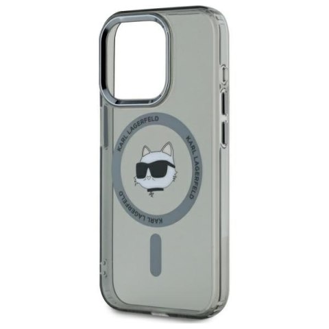 Karl Lagerfeld nakładka HC MagSafe IML Metal Choupette Head do iPhone 15 Pro Max 6,7" czarna Karl Lagerfeld nakładka HC MagSafe IML Metal Choupette Head do iPhone 15 Pro Max 6,7" czarna