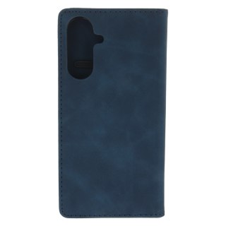 Etui Smart Suede do Samsung Galaxy A36 5G granatowe