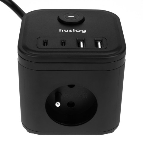 Huslog Przedłużacz kostka z USB Huslog Przedłużacz kostka z USB