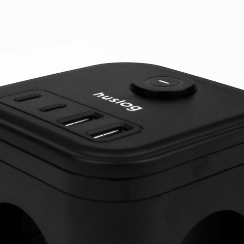 Huslog Przedłużacz kostka z USB Huslog Przedłużacz kostka z USB