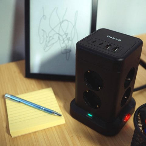 Huslog Przedłużacz pionowy z USB