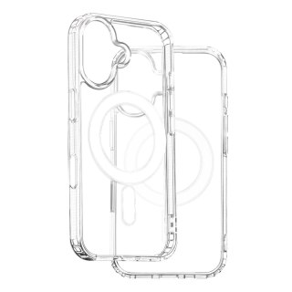 Nakładka Anti Shock 1,5 mm Mag do iPhone 16 Plus 6,7" transparentna big hole + przycisk