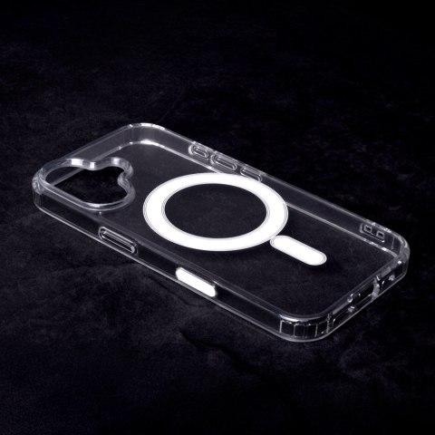Nakładka Anti Shock 1,5 mm Mag do iPhone 16 Plus 6,7" transparentna big hole + przycisk