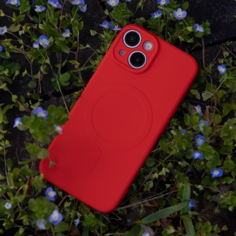 Nakładka Simple Color Mag do Samsung Galaxy A36 5G czerwona