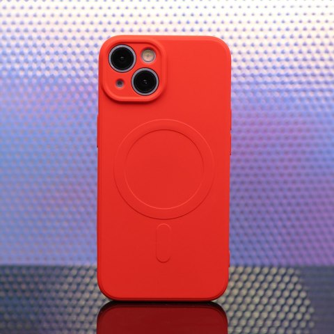 Nakładka Simple Color Mag do Samsung Galaxy A36 5G czerwona