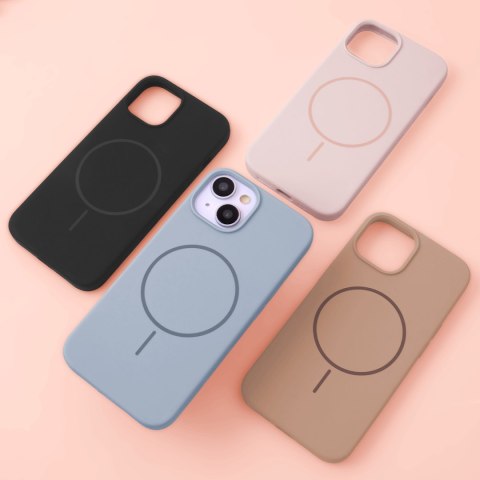 Nakładka Silicone Thin Mag do iPhone 13 Pro 6,1" czarna