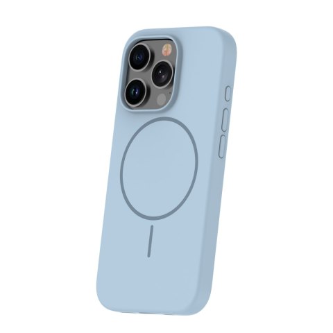 Nakładka Silicone Thin Mag do iPhone 13 Pro 6,1" jasnoniebieska