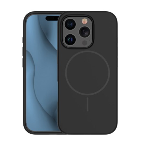 Nakładka Silicone Thin Mag do iPhone 15 Pro Max 6,7" czarna