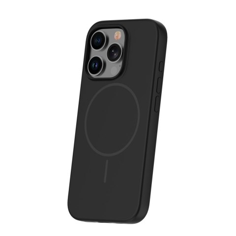 Nakładka Silicone Thin Mag do iPhone 15 Pro Max 6,7" czarna