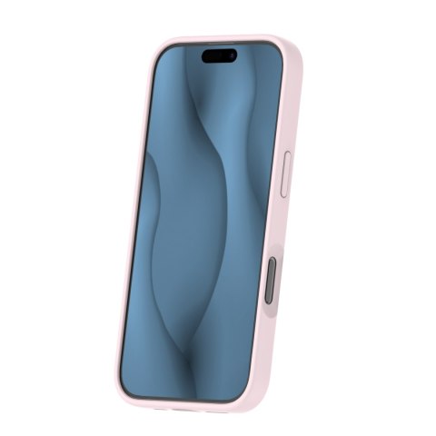 Nakładka Silicone Thin Mag do iPhone 15 Pro Max 6,7" jasnoróżowa