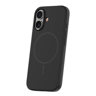 Nakładka Silicone Thin Mag do iPhone 16 6,1" czarna
