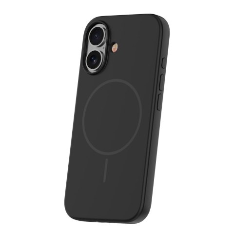 Nakładka Silicone Thin Mag do iPhone 16 6,1" czarna