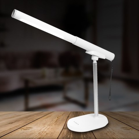Svensson Lampka biurkowa/latarka 2w1 AMSTERDAM magnetyczna odpinana 8W biała Svensson Lampka biurkowa/latarka 2w1 AMSTERDAM magnetyczna odpinana 8W biała