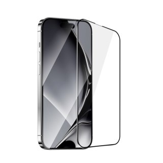 Szkło hartowane z metalową ramką do Xiaomi Redmi 14C czarna ramka
