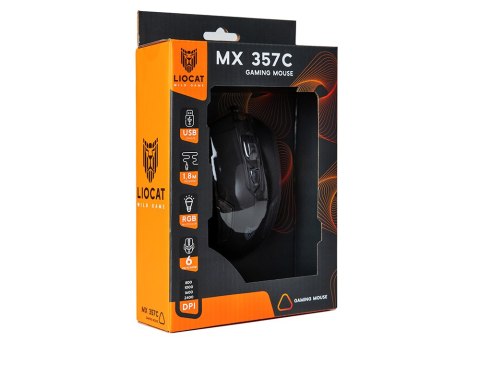 Liocat mysz gamingowa MX 357C czarna Liocat mysz gamingowa MX 357C czarna