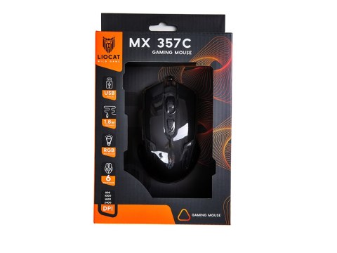 Liocat mysz gamingowa MX 357C czarna Liocat mysz gamingowa MX 357C czarna
