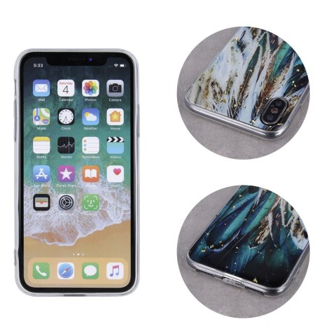 Nakładka Gold Glam do iPhone 11 pióra Nakładka Gold Glam do iPhone 11 pióra