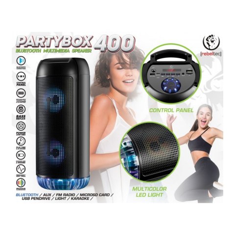 Rebeltec głośnik Bluetooth PartyBox 400 czarny Rebeltec głośnik Bluetooth PartyBox 400 czarny
