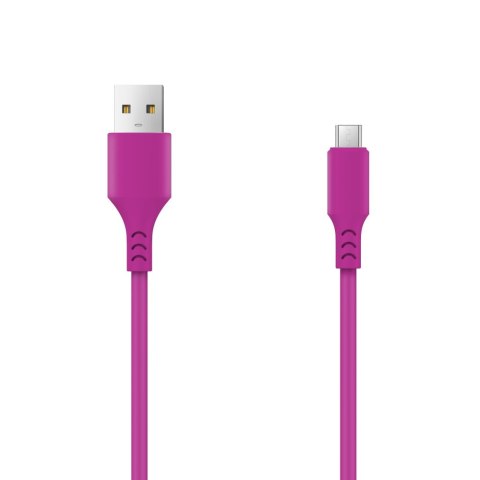 Setty kabel USB- microUSB 1,0 m 2A magenta Setty kabel USB- microUSB 1,0 m 2A magenta