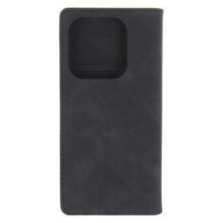 Etui Smart Suede do Xiaomi Redmi Note 14 5G (Global) czarne