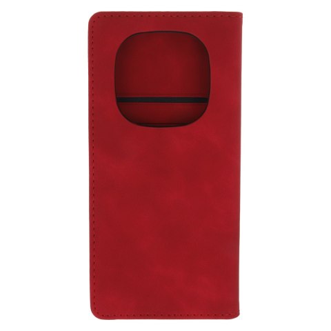 Etui Smart Suede do Xiaomi Redmi Note 14 Pro 5G (Global) / Redmi Note 14 Pro Plus 5G (Global) czerwone Etui Smart Suede do Xiaomi Redmi Note 14 Pro 5G (Global) / Redmi Note 14 Pro Plus 5G (Global) czerwone