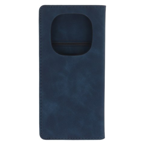 Etui Smart Suede do Xiaomi Redmi Note 14 Pro 5G (Global) / Redmi Note 14 Pro Plus 5G (Global) granatowe