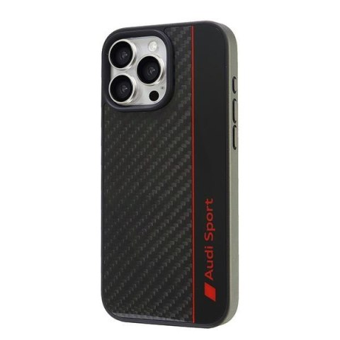 Audi nakładka Carbon Fiber Stripe do iPhone 16 Pro Max 6.9" czarna