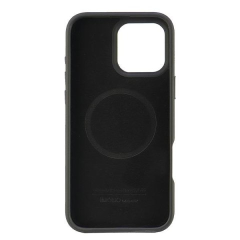 Audi nakładka Genuine Leather MagSafe do iPhone 16 Pro Max 6.9" czarno-czerwona