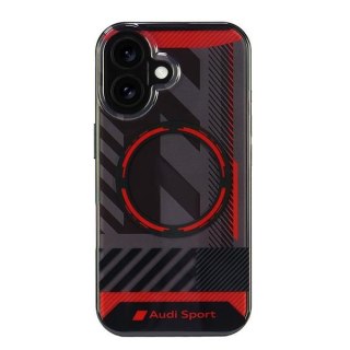 Audi nakładka IML Sport MagSafe do iPhone 16 6.1" czarna
