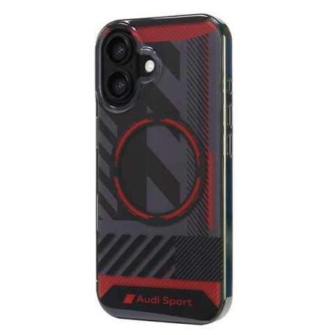 Audi nakładka IML Sport MagSafe do iPhone 16 6.1" czarna