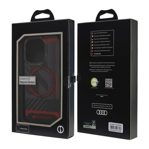 Audi nakładka IML Sport MagSafe do iPhone 16 Pro Max 6.9" czarna