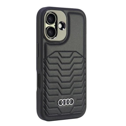 Audi nakładka Synthetic Leather MagSafe do iPhone 16 6.1" czarna