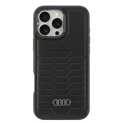 Audi nakładka Synthetic Leather MagSafe do iPhone 16 Pro Max 6.9" czarna
