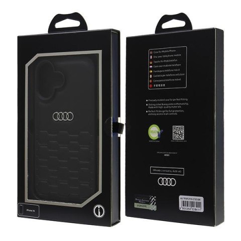 Audi nakładka Synthetic Leather do iPhone 16 6.1" czarna
