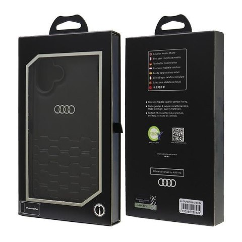Audi nakładka Synthetic Leather do iPhone 16 Plus 6.7" czarna