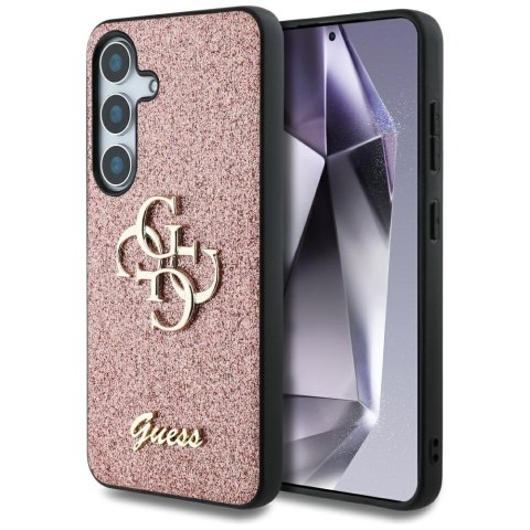 Guess nakładka HC Fixed Glitter Big 4G do Samsung Galaxy S25 różowa Guess nakładka HC Fixed Glitter Big 4G do Samsung Galaxy S25 różowa