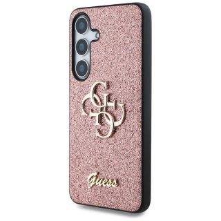 Guess nakładka HC Fixed Glitter Big 4G do Samsung Galaxy S25 różowa