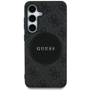 Guess nakładka HC MagSafe PU 4G Circle Classic Logo do Samsung Galaxy S25 Ultra czarna