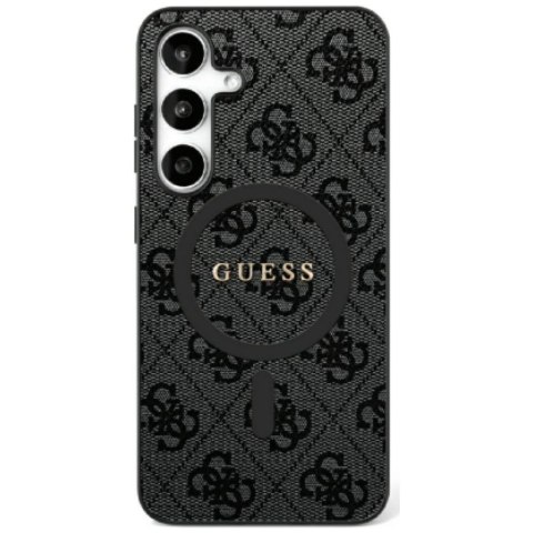 Guess nakładka HC Magnetic PU 4G Ring Classic Logo do Samsung Galaxy S25 Ultra czarna