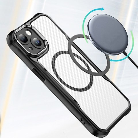 Nakładka Defender Carbon Mag do iPhone 14 6,1" czarna Nakładka Defender Carbon Mag do iPhone 14 6,1" czarna