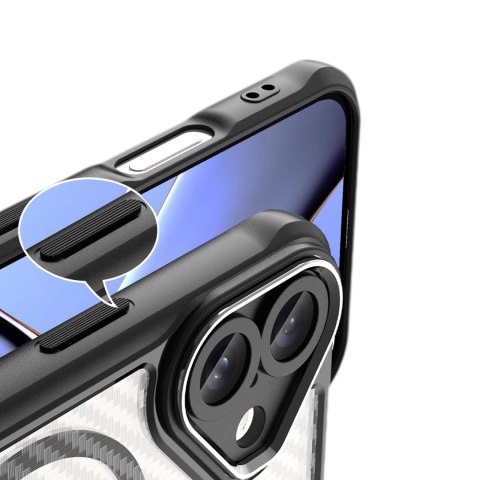 Nakładka Defender Carbon Mag do iPhone 16 6,1" czarna Nakładka Defender Carbon Mag do iPhone 16 6,1" czarna