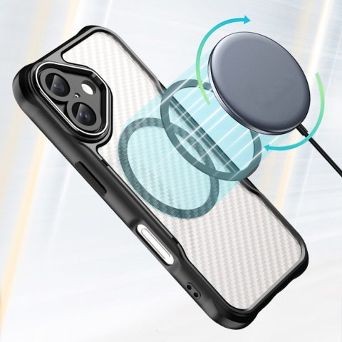 Nakładka Defender Carbon Mag do iPhone 16 6,1" czarna Nakładka Defender Carbon Mag do iPhone 16 6,1" czarna
