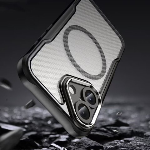 Nakładka Defender Carbon Mag do iPhone 16 6,1" czarna Nakładka Defender Carbon Mag do iPhone 16 6,1" czarna