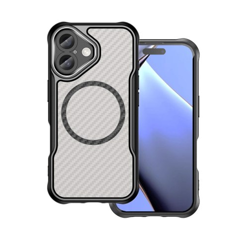 Nakładka Defender Carbon Mag do iPhone 16 Plus 6,7" czarna Nakładka Defender Carbon Mag do iPhone 16 Plus 6,7" czarna