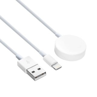 Akyga Kabel do ładowania Apple Watch Ultra 2 / Series 9/8/7/6/5/4/3/2/1 AK-SW-43 złącze Lightning 1m