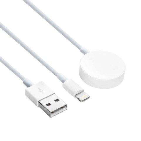 Akyga Kabel do ładowania Apple Watch Ultra 2 / Series 9/8/7/6/5/4/3/2/1 AK-SW-43 złącze Lightning 1m