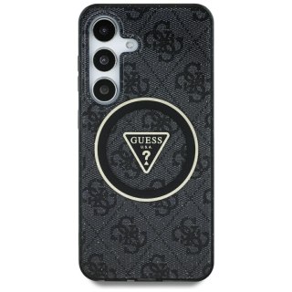Guess nakładka HC Magnetic IML Metal Glitter 4G Circle Triangle do Samsung Galaxy S25 Ultra czarna