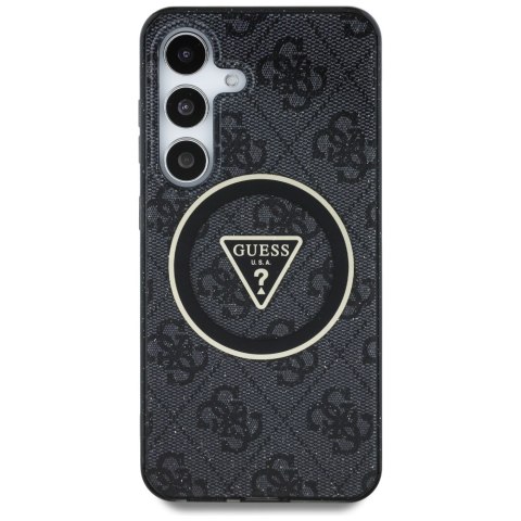 Guess nakładka HC Magnetic IML Metal Glitter 4G Circle Triangle do Samsung Galaxy S25 czarna
